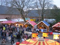 Blick auf den 22. Historischen Weihnachtsmarkt