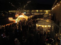 Blick auf den 22. Historischen Weihnachtsmarkt